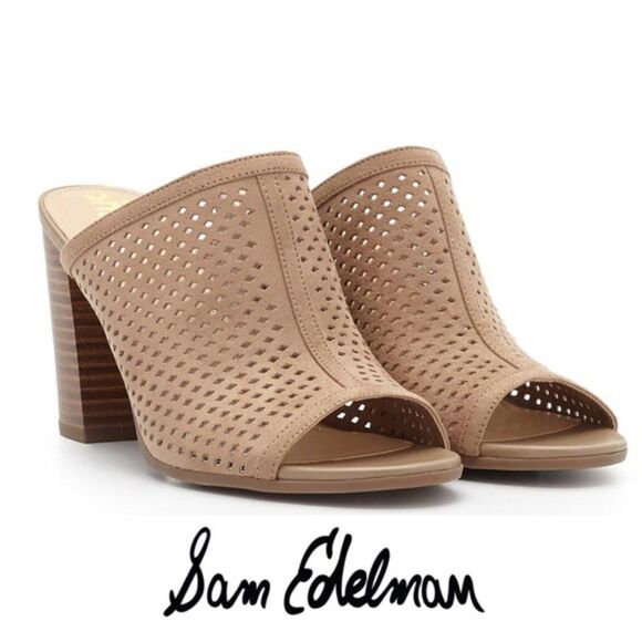 Sam Edelman CIRCUS Estelle Peep Toe Mules, Size 9 - Picture 1 of 9